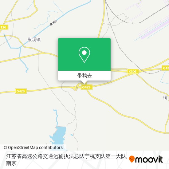 江苏省高速公路交通运输执法总队宁杭支队第一大队地图