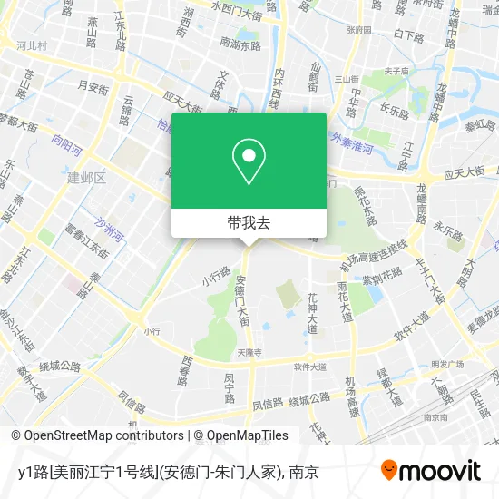 y1路[美丽江宁1号线](安德门-朱门人家)地图