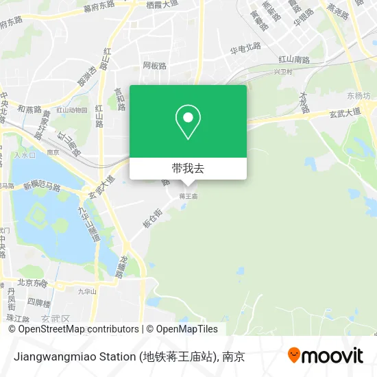 Jiangwangmiao Station (地铁蒋王庙站)地图