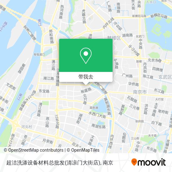 超洁洗涤设备材料总批发(清凉门大街店)地图