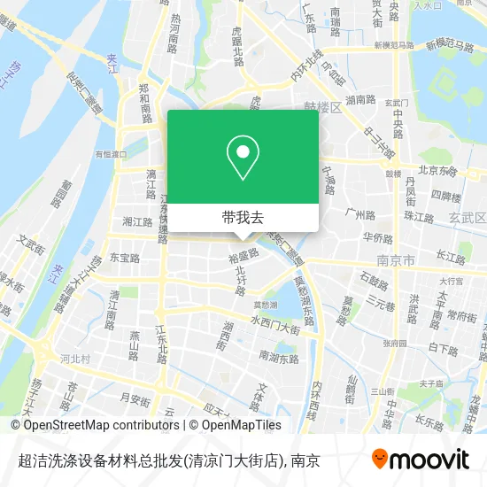 超洁洗涤设备材料总批发(清凉门大街店)地图