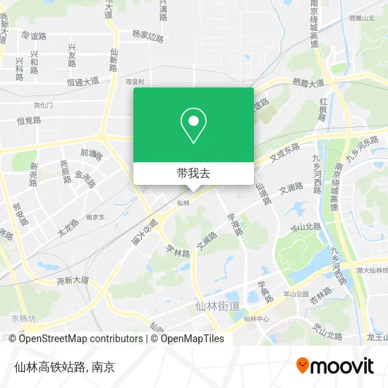 仙林高铁站路地图