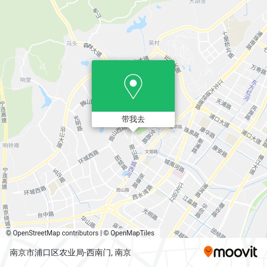 南京市浦口区农业局-西南门地图
