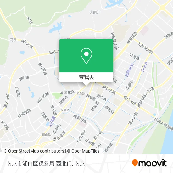 南京市浦口区税务局-西北门地图