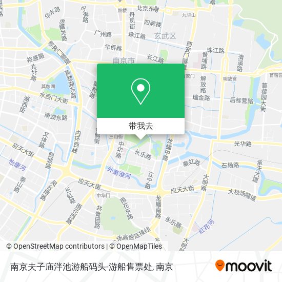 南京夫子庙泮池游船码头-游船售票处地图