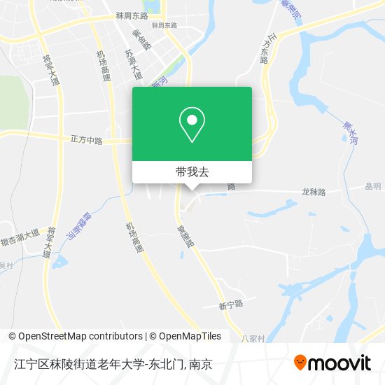 江宁区秣陵街道老年大学-东北门地图