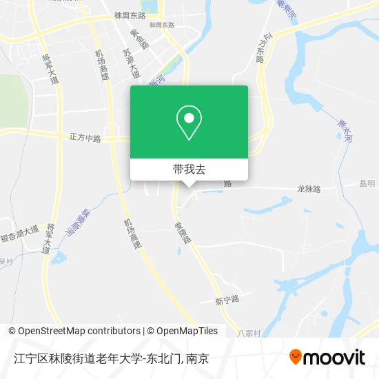 江宁区秣陵街道老年大学-东北门地图