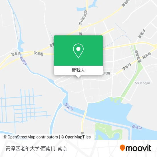 高淳区老年大学-西南门地图