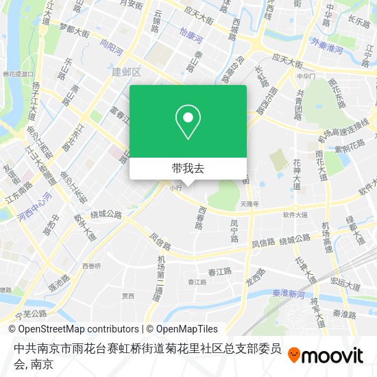 中共南京市雨花台赛虹桥街道菊花里社区总支部委员会地图