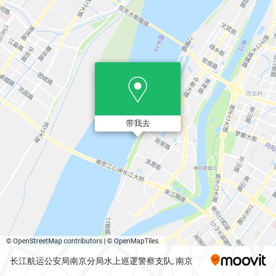长江航运公安局南京分局水上巡逻警察支队地图