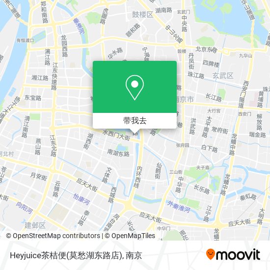 Heyjuice茶桔便(莫愁湖东路店)地图