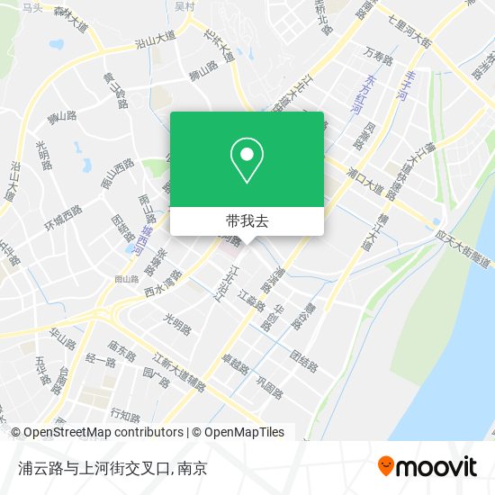 浦云路与上河街交叉口地图