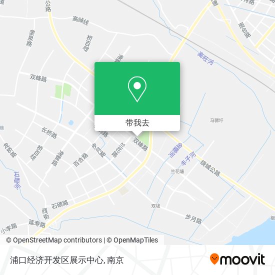 浦口经济开发区展示中心地图