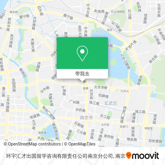 环宇汇才出国留学咨询有限责任公司南京分公司地图