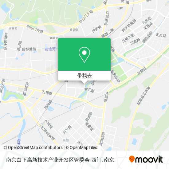 南京白下高新技术产业开发区管委会-西门地图
