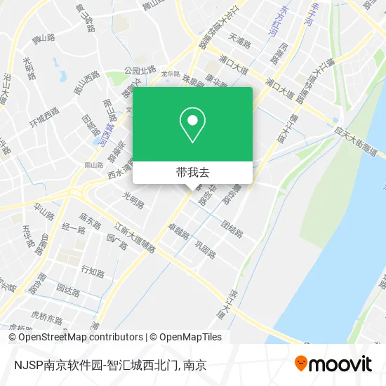 NJSP南京软件园-智汇城西北门地图