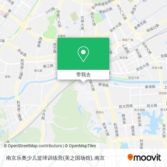 南京乐奥少儿篮球训练营(美之国场馆)地图