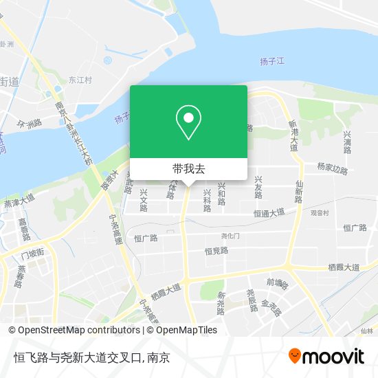 恒飞路与尧新大道交叉口地图