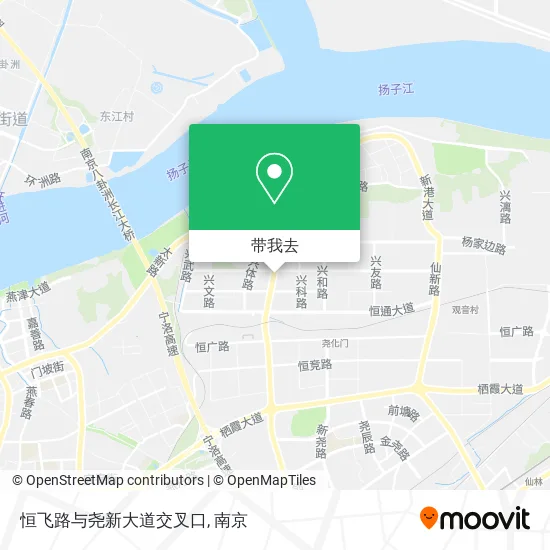 恒飞路与尧新大道交叉口地图
