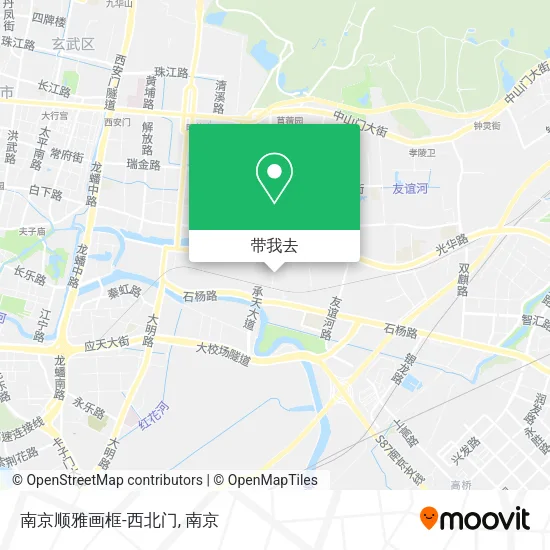 南京顺雅画框-西北门地图