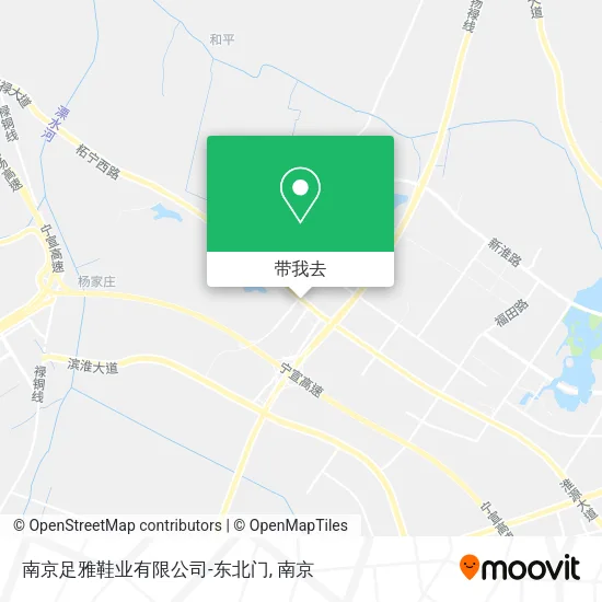 南京足雅鞋业有限公司-东北门地图