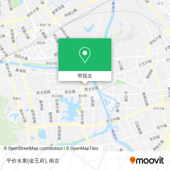 平价水果(金王府)地图