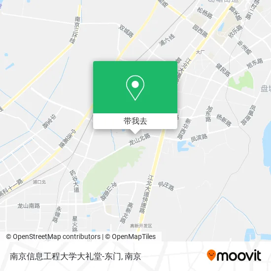南京信息工程大学大礼堂-东门地图