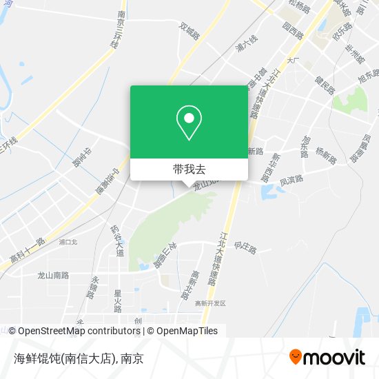 海鲜馄饨(南信大店)地图