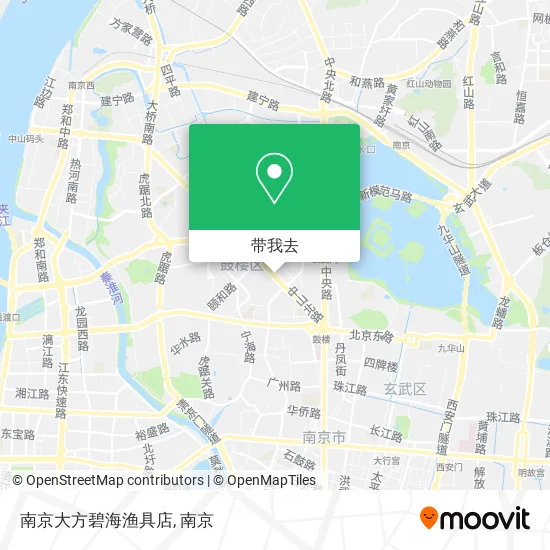 南京大方碧海渔具店地图