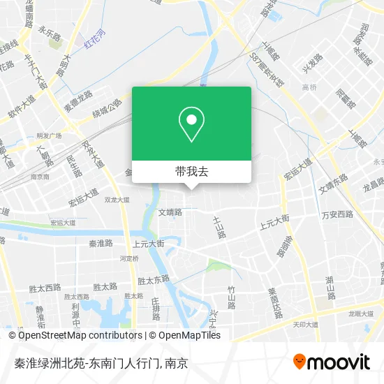 秦淮绿洲北苑-东南门人行门地图