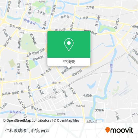 仁和玻璃移门浴镜地图