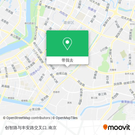 创智路与丰安路交叉口地图