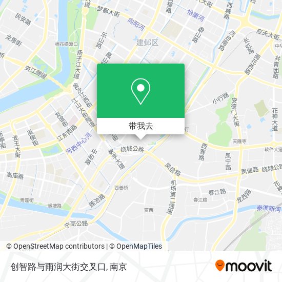 创智路与雨润大街交叉口地图