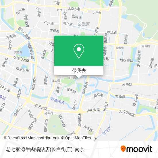 老七家湾牛肉锅贴店(长白街店)地图