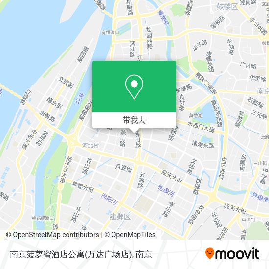 南京菠萝蜜酒店公寓(万达广场店)地图