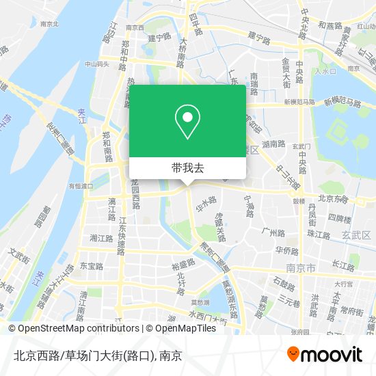 北京西路/草场门大街(路口)地图