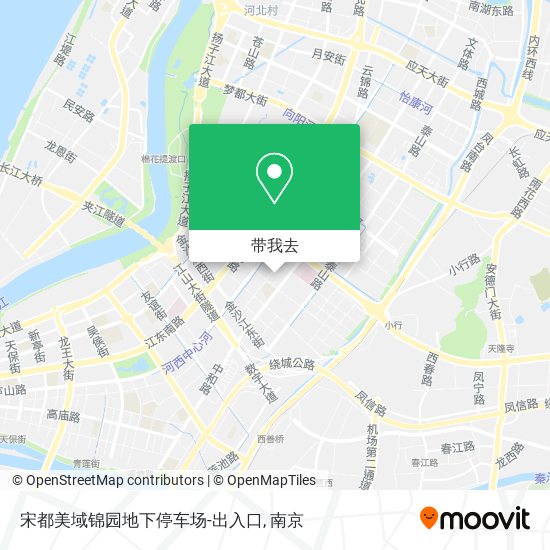 宋都美域锦园地下停车场-出入口地图