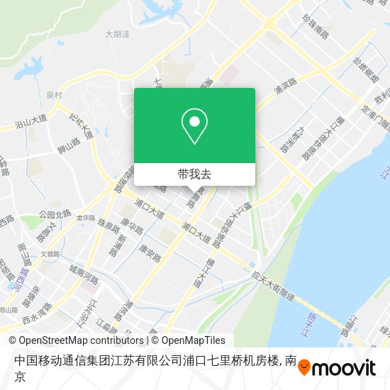 中国移动通信集团江苏有限公司浦口七里桥机房楼地图