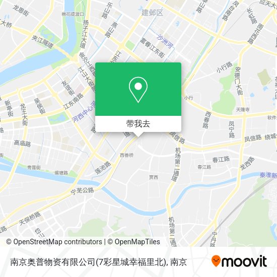 南京奥普物资有限公司(7彩星城幸福里北)地图