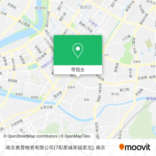 南京奥普物资有限公司(7彩星城幸福里北)地图