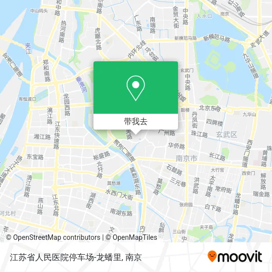 江苏省人民医院停车场-龙蟠里地图