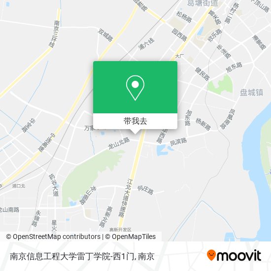 南京信息工程大学雷丁学院-西1门地图