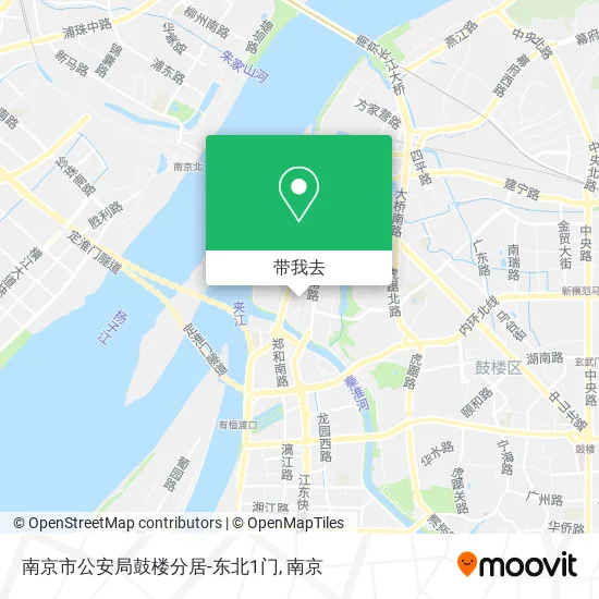 南京市公安局鼓楼分居-东北1门地图