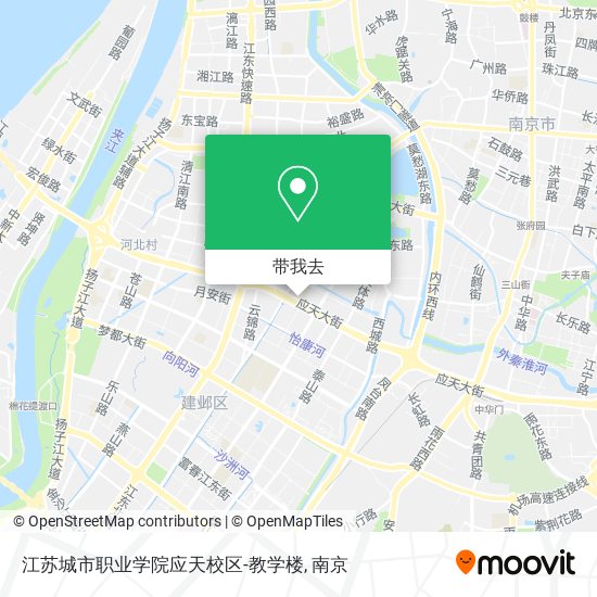 江苏城市职业学院应天校区-教学楼地图