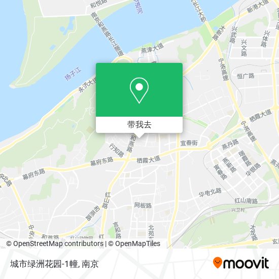 城市绿洲花园-1幢地图