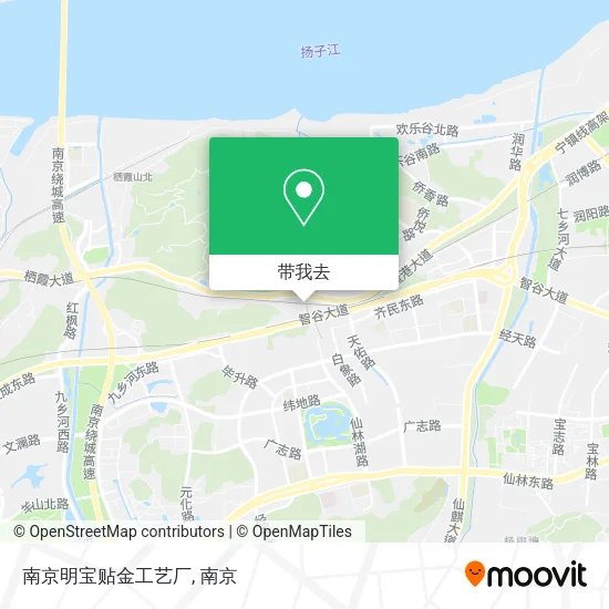 南京明宝贴金工艺厂地图