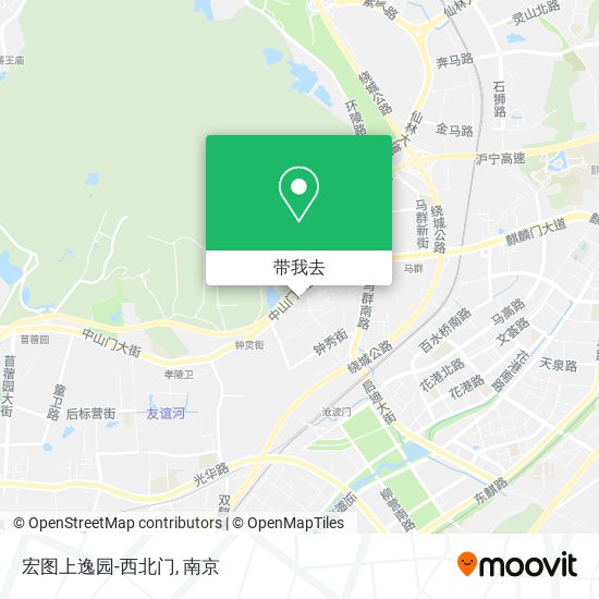 宏图上逸园-西北门地图