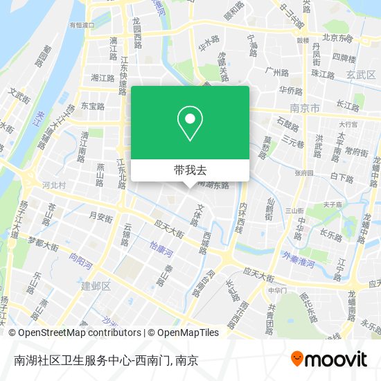 南湖社区卫生服务中心-西南门地图