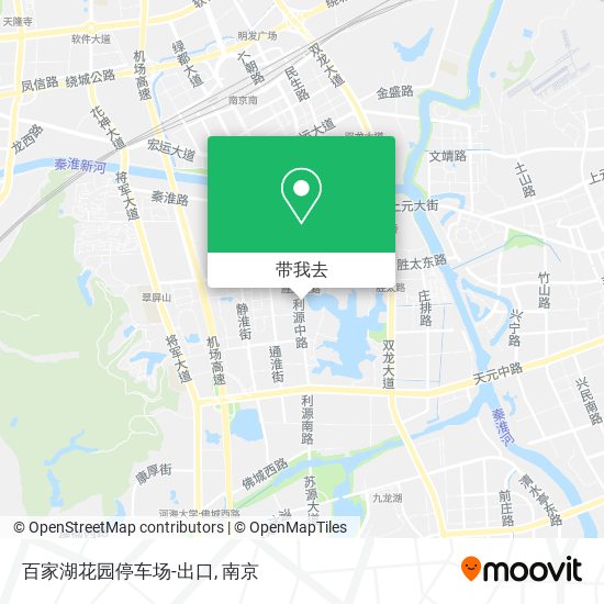百家湖花园停车场-出口地图