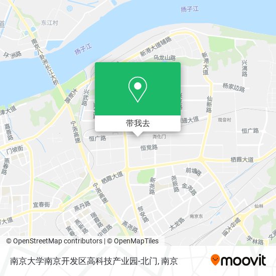 南京大学南京开发区高科技产业园-北门地图